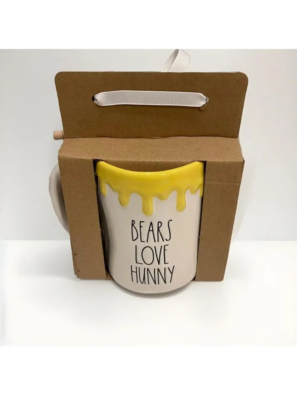 Rea Dun Winnie the Pooh Coffee Mug with Honey Stir Stick - Bears Love Hunny Cup.
